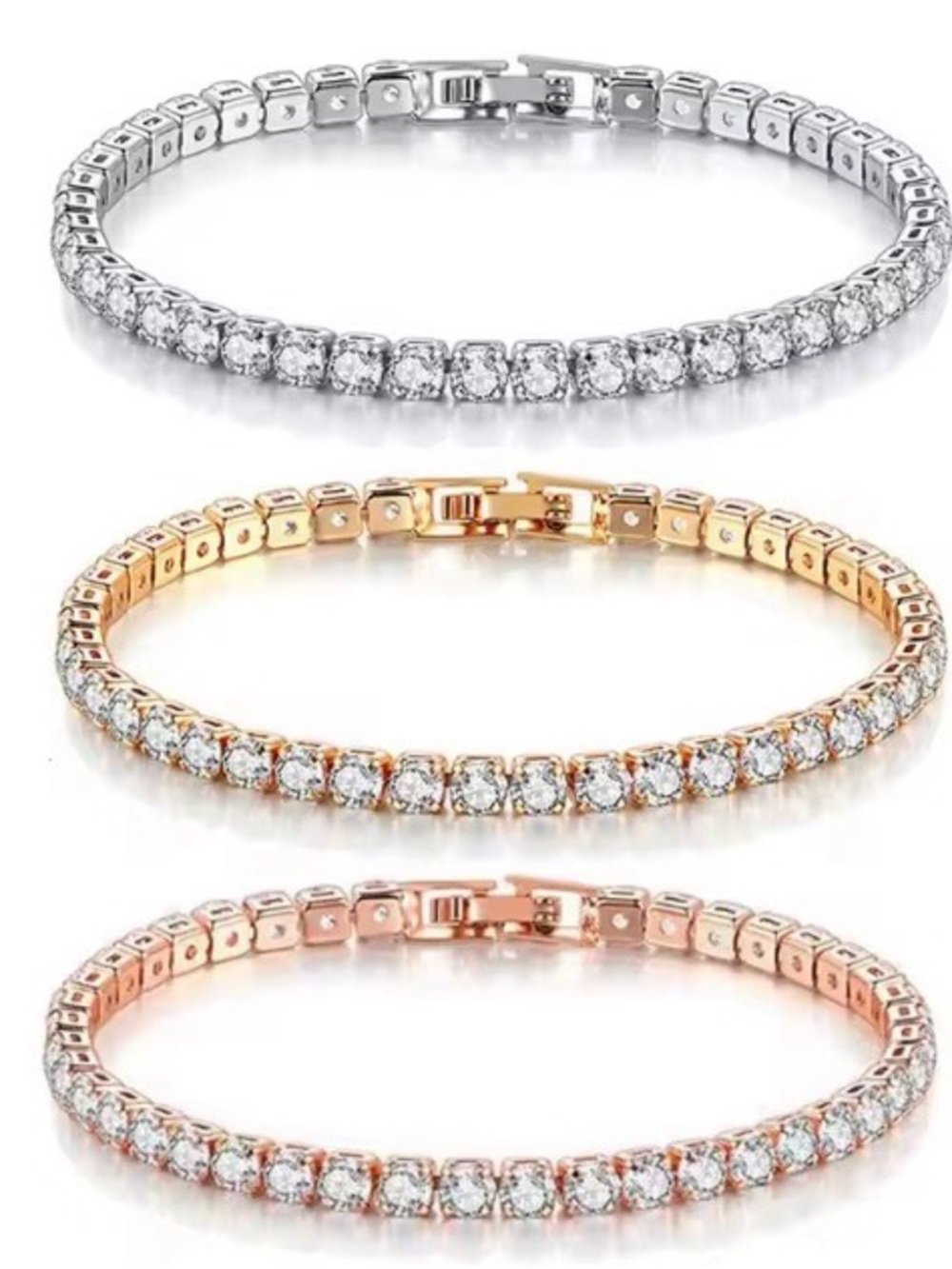 ‼️Coming Soon‼️ Cubic Zirconia - Simulated Diamond - Link Tennis Bracelet $14